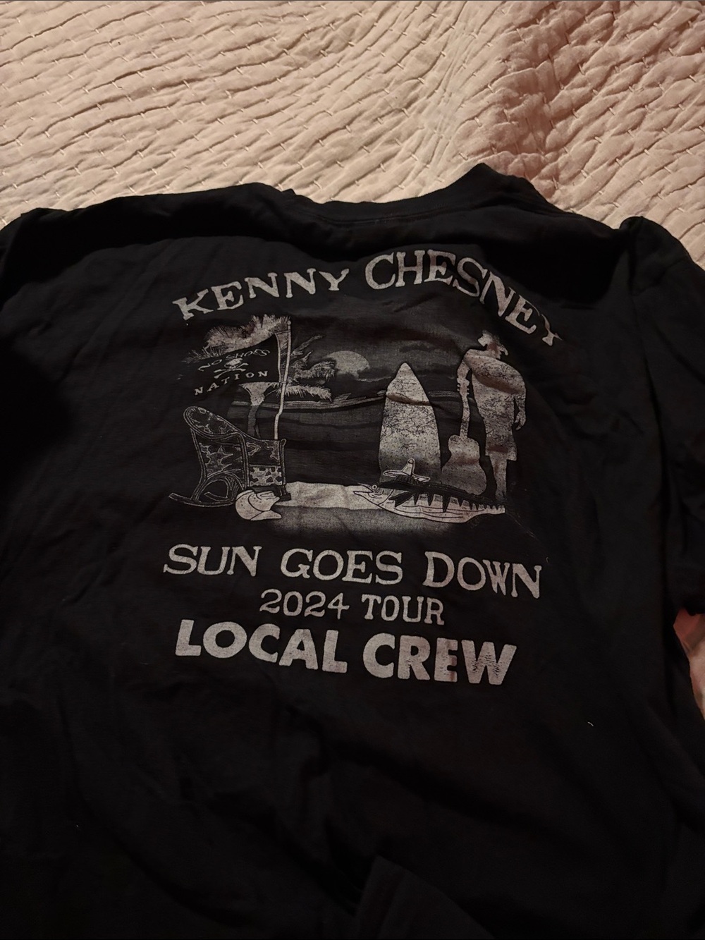 Port and Company Black Kenny Chesney 'Sun Goes Down' 2024 Local Crew Tee